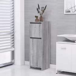 Cette armoire de salle de bain, avec un espace de rangement spacieux, est un excellent supplément à votre salle de bain, ce q ...