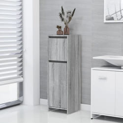 Vidaxl - Armoire de bain Sonoma gris 30x30x95 cm Bois d'ingénierie