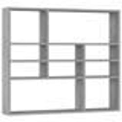 vidaXL Étagère murale Sonoma gris 90x16x78 cm Bois ingénierie