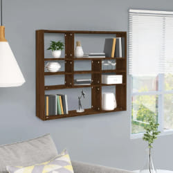 vidaXL Étagère murale Chêne marron 90x16x78 cm Bois d'ingénierie