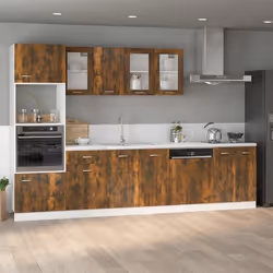 vidaXL Armoire de plancher "Lyon" Chêne fumé 60x46x81,5 cm