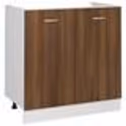 vidaXL Armoire de plancher d'évier "Lyon" Chêne marron 80x46x81,5 cm