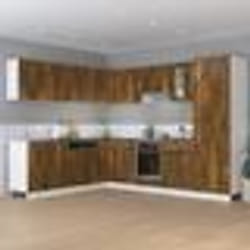 vidaXL Armoire de plancher à tiroir "Lyon" Chêne fumé 60x46x81,5 cm