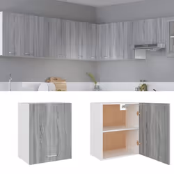 vidaXL Armoire suspendue "Lyon" Sonoma gris 50x31x60 cm