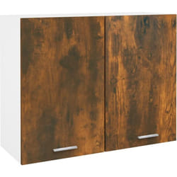 Armoire suspendue 'Lyon' Chêne fumé 80x31x60 cm Vidaxl