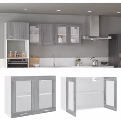 Cette armoire suspendue est destinée à optimiser l'espace de votre cuisine et à décorer votre maison ! Matériau pratique : le ...