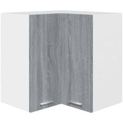 Armoire d'angle suspendue 'Lyon' Sonoma gris Bois d'ingénierie Vidaxl