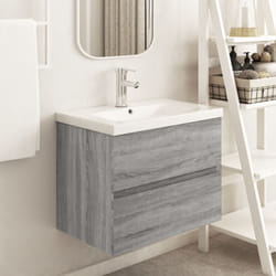 Vidaxl - Armoire d'évier Sonoma gris 60x38,5x45 cm Bois d'ingénierie