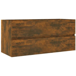 Vidaxl - Armoire d'évier de salle de bain équipée d'un tiroir de 100 cm couleurs élégantes différentes couleurs couleur : Fumée brune