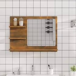 Ajoutez une touche d'aspect esthétiquement agréable avec ce miroir, qui convient parfaitement à votre salle de bain et au déc ...