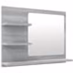 vidaXL Miroir de bain Sonoma gris 60x10,5x45 cm Bois d'ingénierie - TU