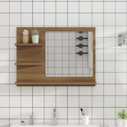 Vidaxl - Miroir de bain Chêne marron 60x10,5x45 cm Bois d'ingénierie
