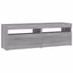 vidaXL Meubles TV 2 pcs avec lumières LED Sonoma gris 60x35x40 cm
