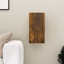 vidaXL Meuble TV Chêne fumé 30,5x30x60 cm Bois d'ingénierie