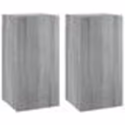 vidaXL Meubles TV 2 pcs Sonoma gris 30,5x30x60 cm Bois d'ingénierie