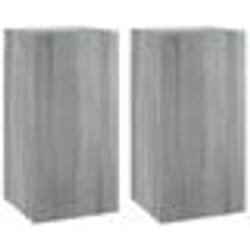 vidaXL Meubles TV 2 pcs Sonoma gris 30,5x30x60 cm Bois d'ingénierie