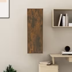vidaXL Meubles TV Chêne fumé 30,5x30x90 cm Bois d'ingénierie
