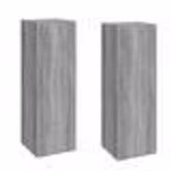 vidaXL Meubles TV 2 pcs Sonoma gris 30,5x30x90 cm Bois d'ingénierie