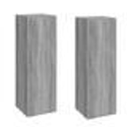 vidaXL Meubles TV 2 pcs Sonoma gris 30,5x30x90 cm Bois d'ingénierie