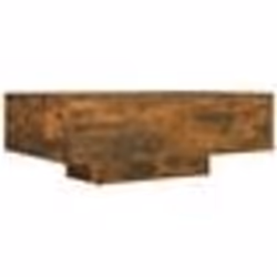 vidaXL Table basse Chêne fumé 85x55x31 cm Bois d'ingénierie - TU