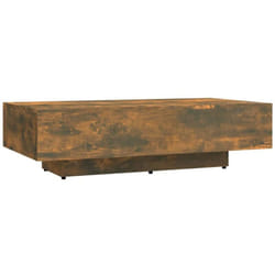 Table basse chêne fumé 100x49,5x31 cm bois d'ingénierie Vidaxl