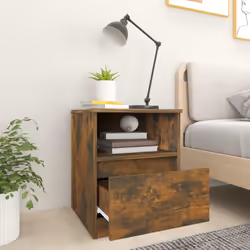 VidaXL 815817 Table de nuit et table de chevet Chêne - Vue supplémentaire 6