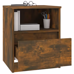 VidaXL 815817 Table de nuit et table de chevet Chêne - Vue supplémentaire 7