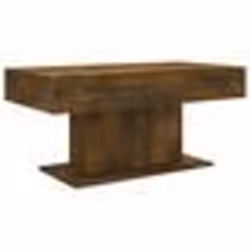 vidaXL Table basse Chêne fumé 96x50x45 cm Bois d'ingénierie - TU