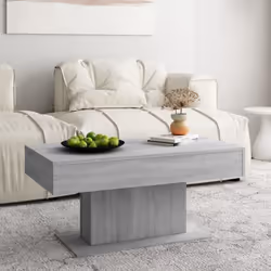 vidaXL Table basse Sonoma gris 96x50x45 cm Bois d'ingénierie - TU