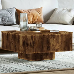 vidaXL Table basse - Chêne fumé