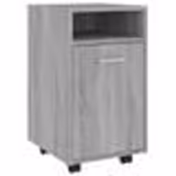vidaXL Armoire appoint à roues Sonoma gris 33x38x60 cm - TU