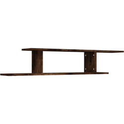 Vidaxl - tagère tv murale Chêne fumé 125x18x23 cm Bois d'ingénierie