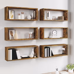 VidaXL 815926 étagères Bois Chêne, Marron - Vue supplémentaire 6