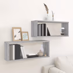 VidaXL 815927 étagères Bois Gris