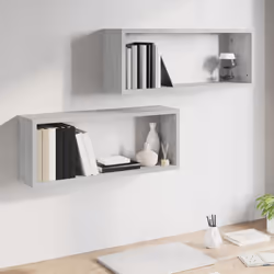 VidaXL 815927 étagères Bois Gris - Vue supplémentaire 6