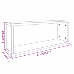 VidaXL 815927 étagères Bois Gris - Vue supplémentaire 8