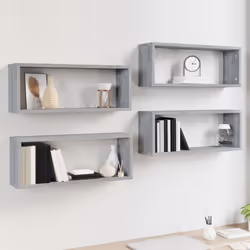 VidaXL 815928 étagères Bois Gris - Vue supplémentaire 6
