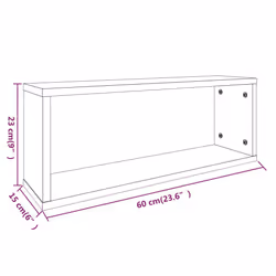 VidaXL 815928 étagères Bois Gris - Vue supplémentaire 8