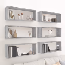 VidaXL 815929 étagères Bois Gris