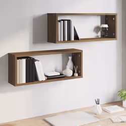 VidaXL 815930 étagères Bois Marron, Bois - Vue supplémentaire 6