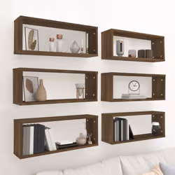 Ces étagères cube murales au design pratique sont destinées à être le point de mire de votre salon, chambre à coucher, etc. M ...
