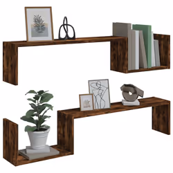 VidaXL 815933 étagères Bois Chêne, Marron - Vue supplémentaire 4
