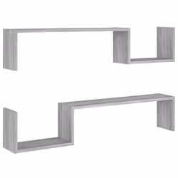 VidaXL 815934, Bois, Gris, 1000 mm, 150 mm, 200 mm, 2 pièce(s)
