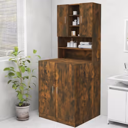 Avec ce meuble pour lave-linge, vous pouvez créer et utiliser de manière optimale un espace de rangement supplémentaire dans ...