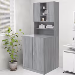Avec ce meuble pour lave-linge, vous pouvez créer et utiliser de manière optimale un espace de rangement supplémentaire dans ...
