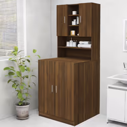 Avec ce meuble pour lave-linge, vous pouvez créer et utiliser de manière optimale un espace de rangement supplémentaire dans  ...