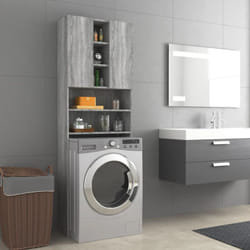 Vidaxl - Meuble pour machine à laver Sonoma gris 64x25,5x190 cm