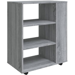 Vidaxl - Armoire roulante Sonoma gris 60x35x75 cm Bois d'ingénierie