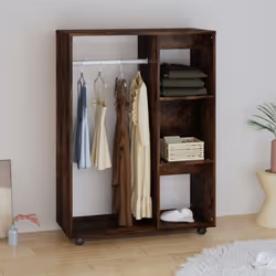 Cette garde-robe offre une solution de rangement parfaite pour vos vêtements, chaussures et accessoires. Matériau haute de ga ...