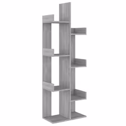 VidaXL 816006, Gris, Chêne, Bois, Bois, 480 mm, 255 mm, 1400 mm